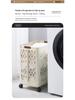 Foldable Laundry Hamper: Clothes Storage Basket for Bathroom or Toilet