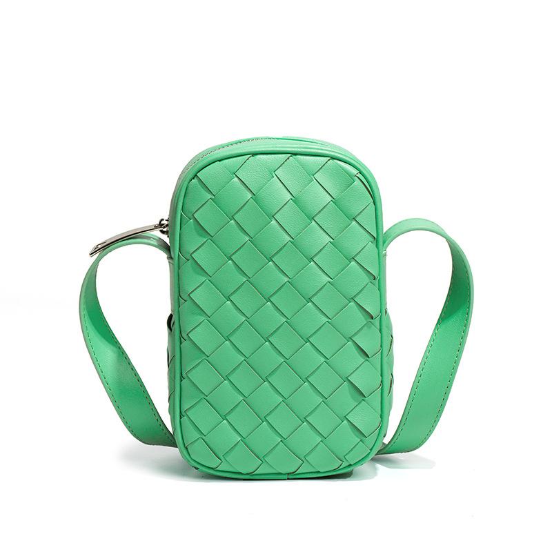 Sommer Vertikale Handytasche, Gewebte Ein-Schulter-Tasche, Mini-Tasche, Multifunktionale Umhängetasche