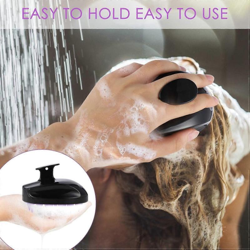 Scalp Massager, Soft Silicone Shampoo Scrub Brush for Clean, Wet and Dry Hair Head Massager, Reduce Dandruff, Massage Scalp, Promote Hair Growth