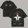 Kettensägenmann Anime Liebhaber Gewaschenes T-Shirt Ganzjahreskleidung Hohe Qualität Persönlichkeit Kleidung Große Größen Unisex Neues Modell Paare T-Shirt