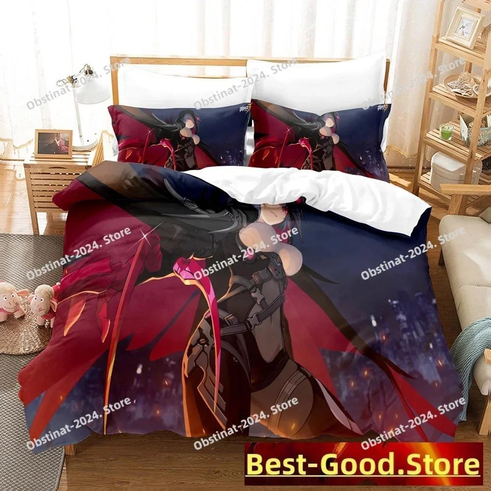 3D Print 2014 Honkai Impact 3 Bedding Set Single Twin Full Queen King Size Kawaii Boys Bed Set Teenager Bedroom Duvetcover Sets