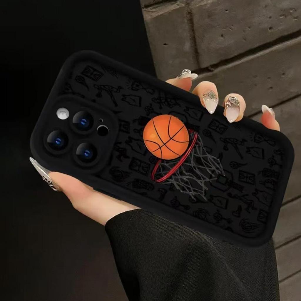 Basketball Texture Phone Case for Apple 17 Pro Max/iPhone 16/15/14/13 Pro