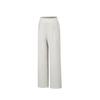 Minimalist Solid Color Wide Leg Knitted Sports Pants Women Bottoms Half-Summer-Gray 962627304-4