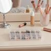 1PCS Transparent with Cover Rectangle Vertical Eyelash  Storage Box Holder Makeup Organizer