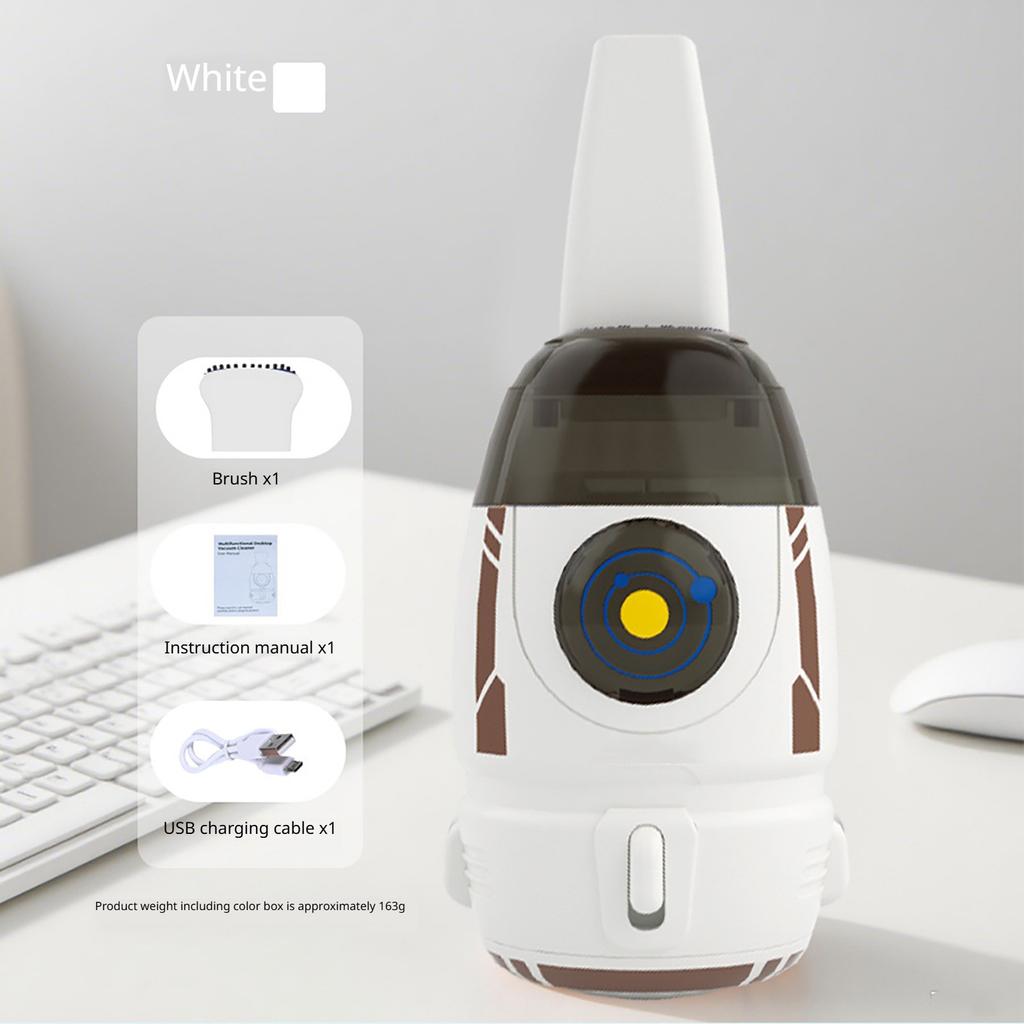 Little Rocket Desktop Vacuum Cleaner Electric Handheld Desktop Charging Eraser Scrap Keyboard Cleaner