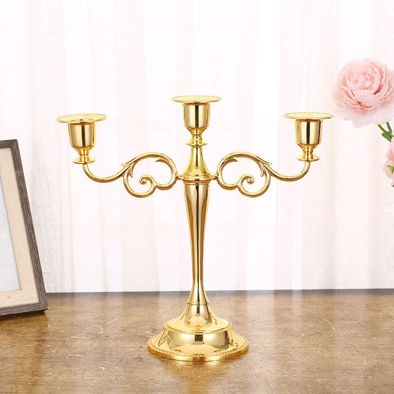 High-quality Modern, Durable and Luxurious 3-5-arm Iron Candle Holder Bracket Wedding Christmas Party Decoration