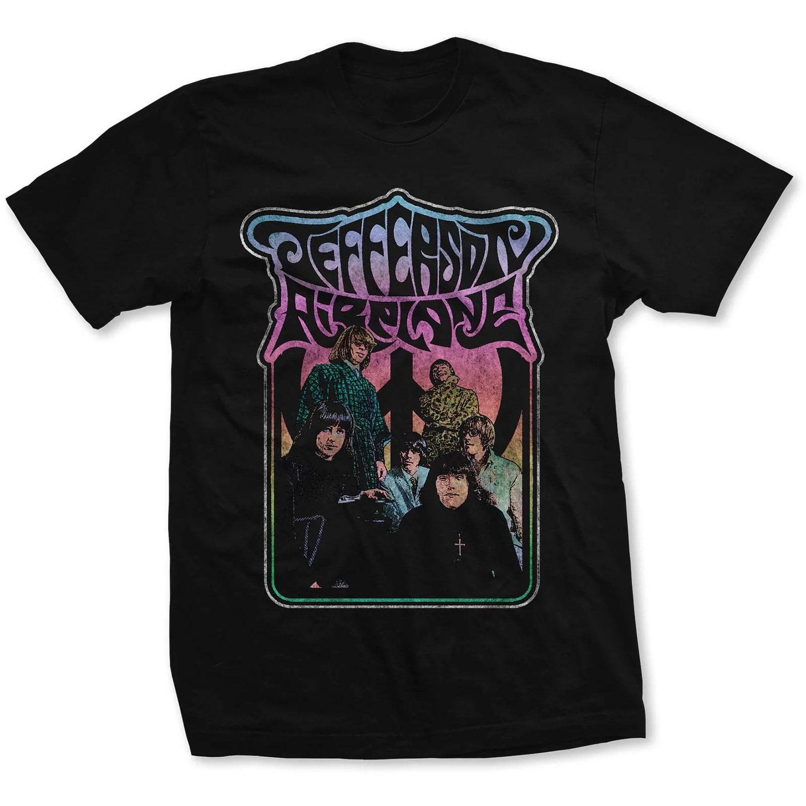 Jefferson Airplane T shirt- Officially Licensed Jefferson Airplane Merch - Psychedelic Band Boyfriend Tee S