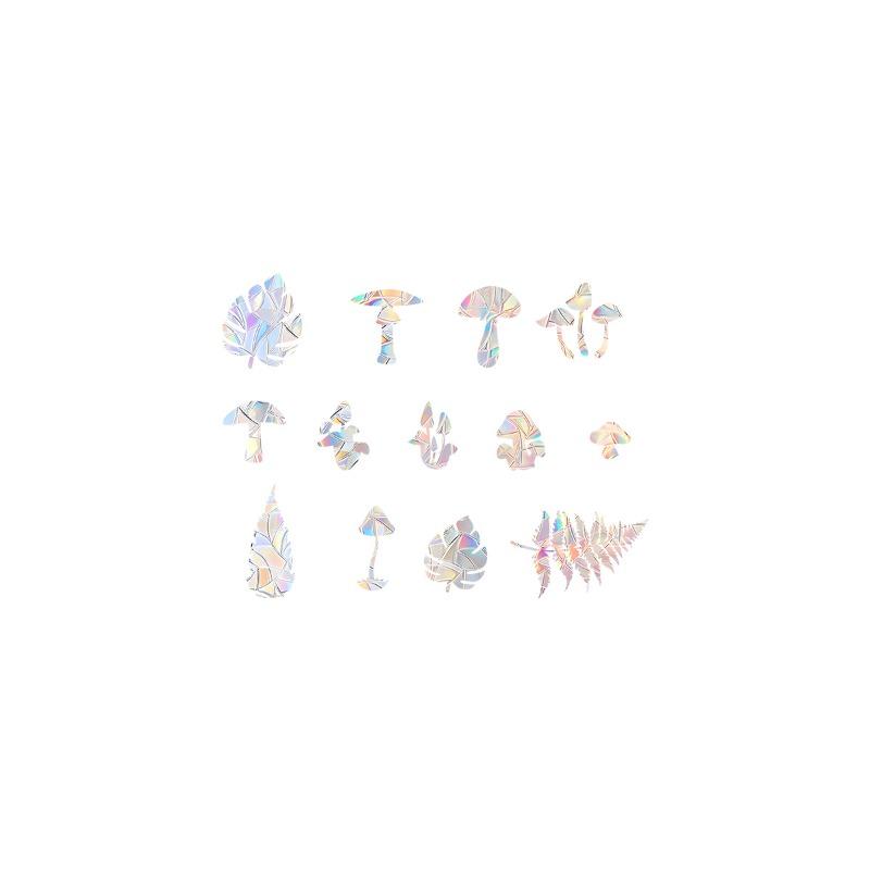 2Sheet Rainbow Window Stickers PVC Glass Wall Sticker Room Halloween Decoration Self Adhesive Decal