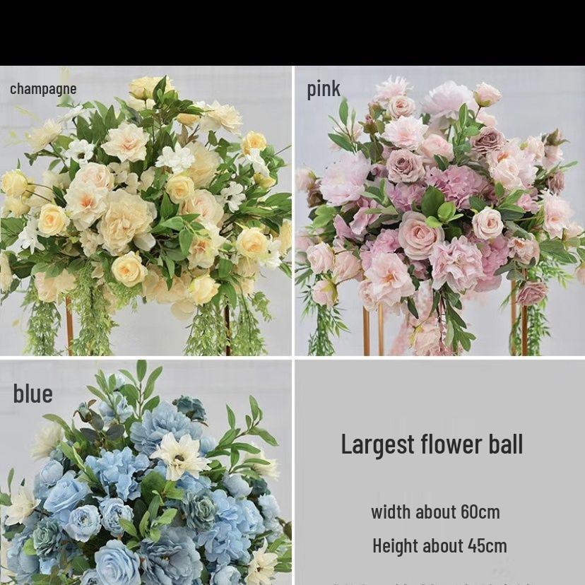 Geometric Iron Art Wedding Flower Ornaments for Venue Decoration