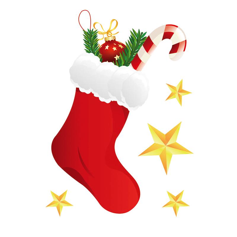 Decoratiuni de Crăciun Autocolant static de Crăciun Autocolant static pentru fereastră de Crăciun Autocolant de Moș Crăciun