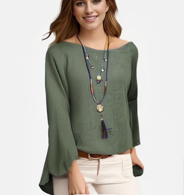 

Женский повседневный свободный топ из хлопка и льна больших размеров 5XL