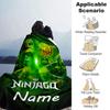 Customiz Name Personality Lego Ninjago Blanket Soft &Warm Sofa Office Bed Travel Lunch Break Blanket, Gift Suitable All Seasons