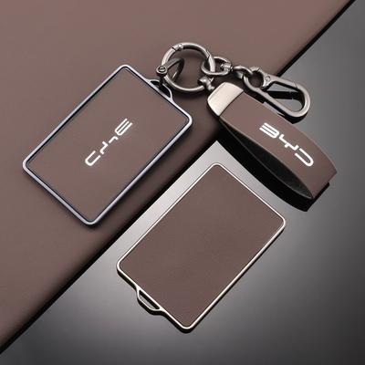 Auto NFC-Karten-Schlüsselanhänger Hülle Vollschale Leder Schlüsselanhänger Anhänger Für BYD Tang DM Han EV Song PRO Qin PLUS DMI Schlüssel Tasche Zubehör