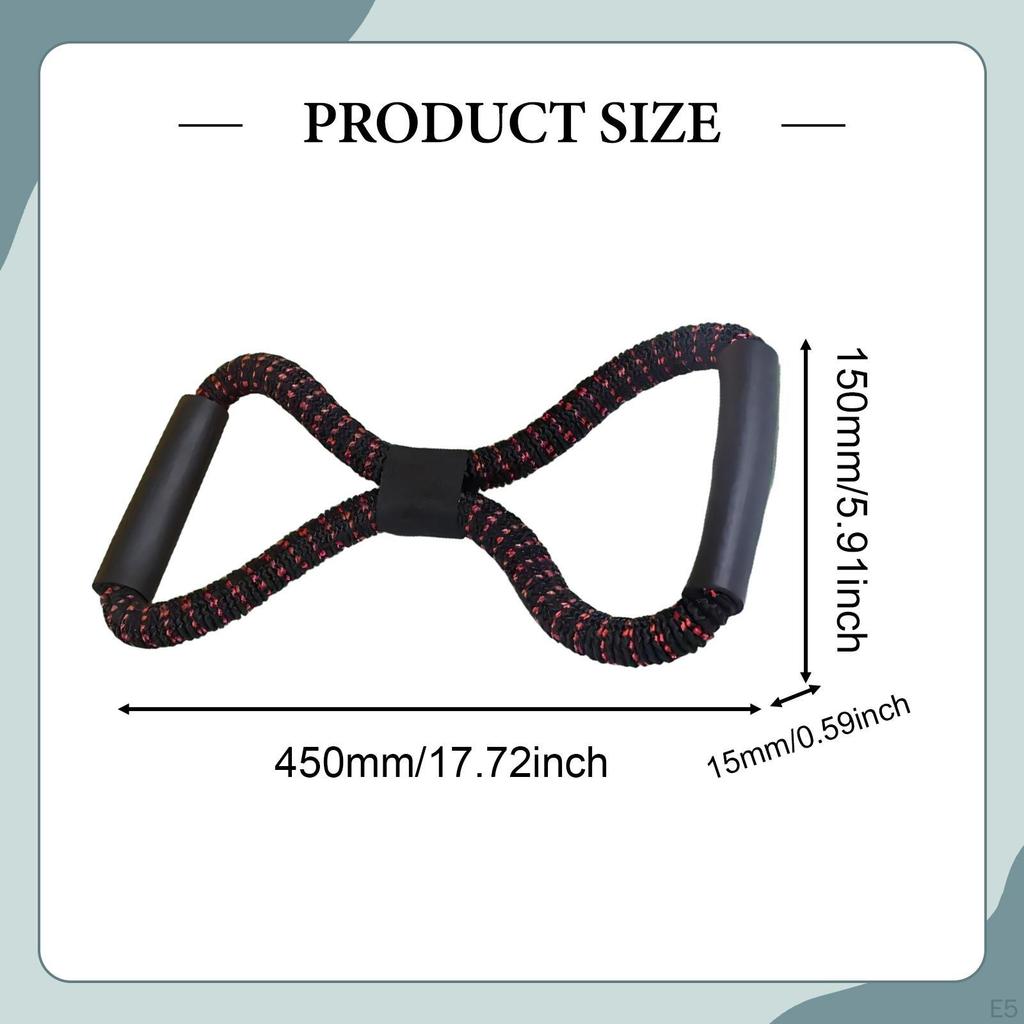 8 Shape Resistance Band Arm Exerciser Foot Leg Hand Stretcher for Men Women Fitness Pull Rope