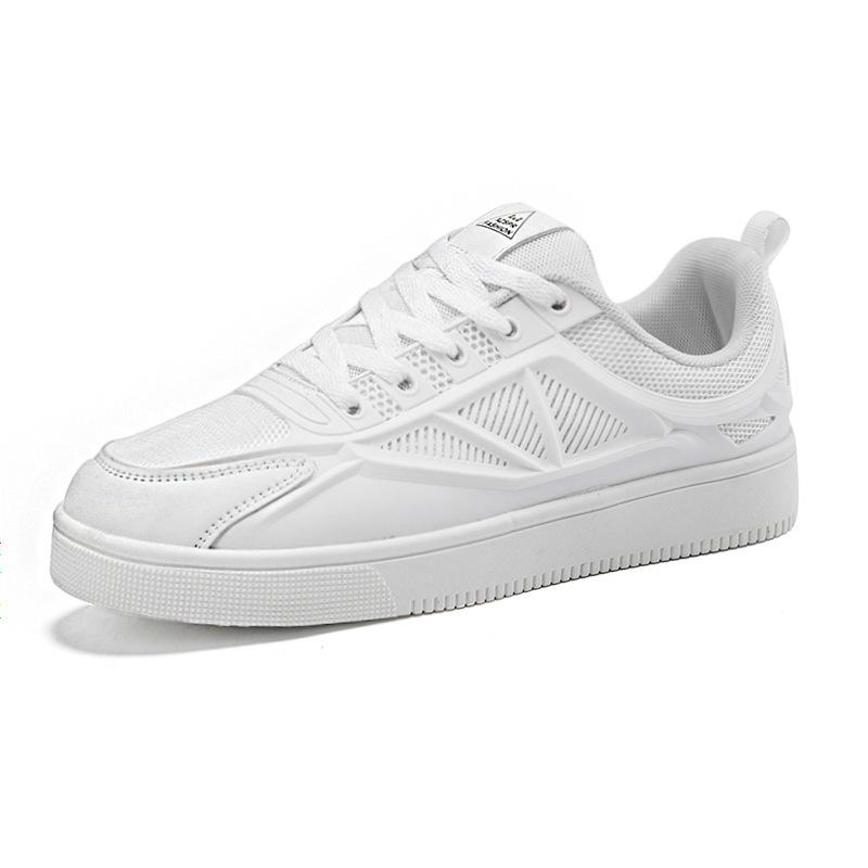 

Маленькие белые туфли женские летние 2025 сетчатые туфли с толстой подошвой мужские дорожные спортивные туфли для отдыха парные трендовые туфли для одного человека 35 белый