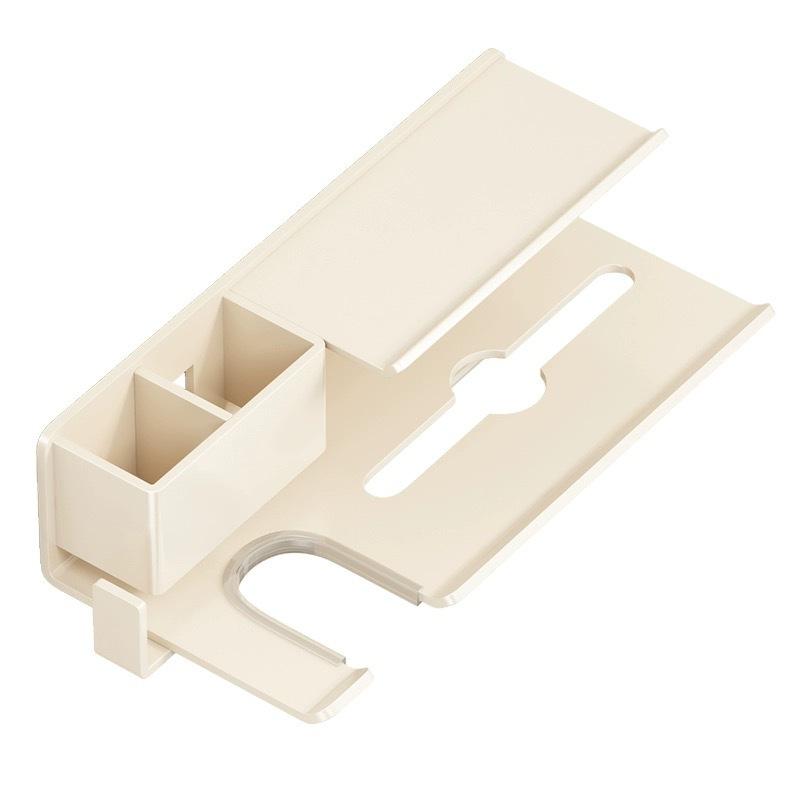 Wall-mounted Bathroom Hair Dryer Shelf Comb Storage Rack Multi-Functional Space Aluminum Storage Box