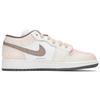 Jordan Air Jordan 1 Abrasion Resistant Low Top Vintage Basketball Shoes Men's Beige Pink 553558-044(Teamfour-)