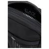 Emporio Armani Reißverschluss Letter Logo Polyester Einzelne Schulter Crossbody Tasche Unisex Taschen Schwarz 7X000633AF23097UC001