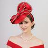 Exquisite Vintage Fascinator Hat Elegant Bowknot Hair Band Bow Rhinestone Headband Formal Hat Top Hat Bride Headdress