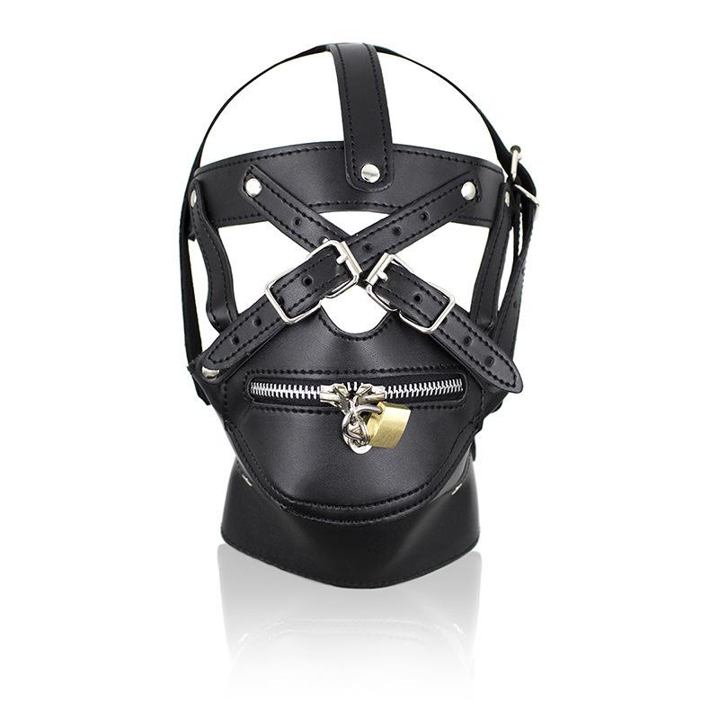 Máscara de Restricción para Entrenamiento de Esclavo BDSM Erótico - Atrezo para Escenario de Adultos