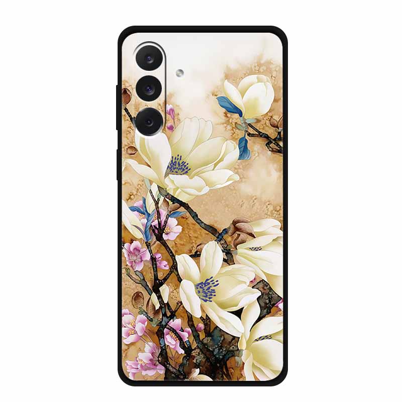 For Samsung M06 M16 M36 3D Flowers Case Soft Silicone Bumper Emboss Phone Cases for Samsung Galaxy M 06 16 36 Back Protect Cover