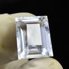Amazing Natural WHITE Sapphire Emerald Cut 9.40 Ct Loose Gemstone CERTIFIED