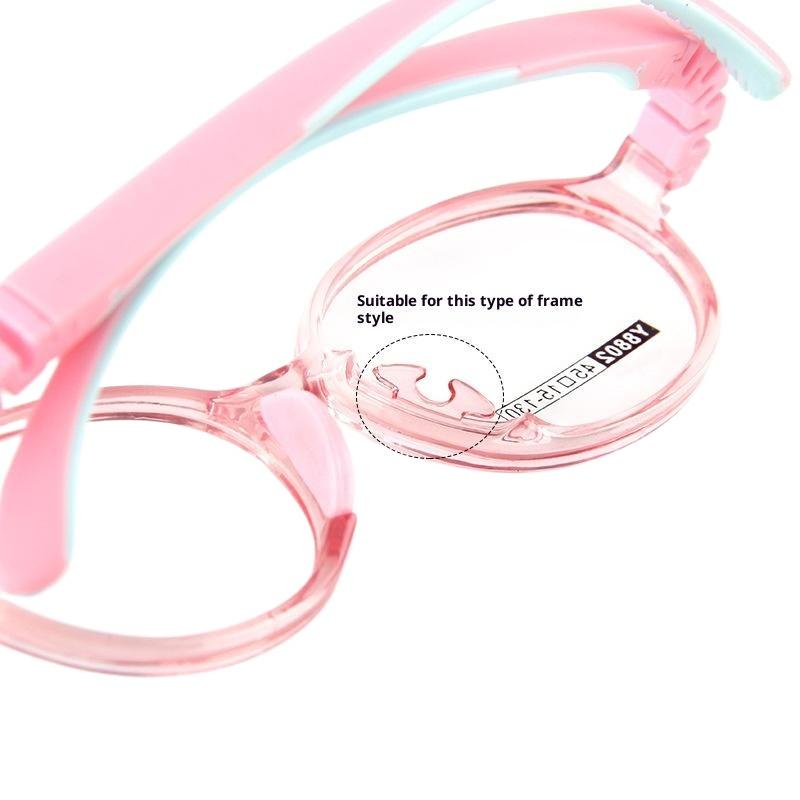 1 Pair Children Silicone Glasses Nose Pads Soft Non Slip Air Cushion Nose Holder Insert Nose Pad For Glasses Eyewear Accessories
