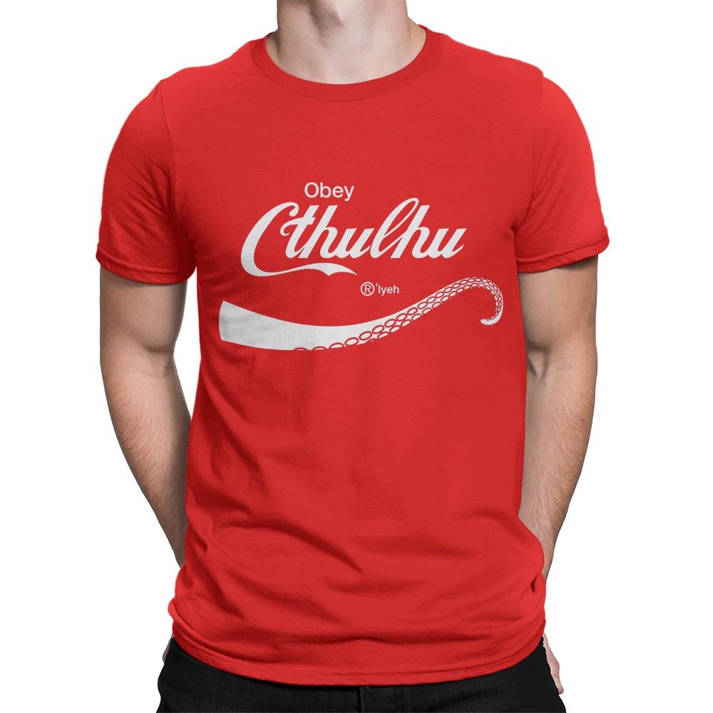 Obey Cthulhu H. P. Lovecraft T-Shirt, Men's and Women's Sizes