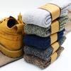 1/5pairs Winter Men's Merino Wool Socks Super Thick Warm High Quality Harajuku Retro Snow Casual Antifreeze Cashmere Socks Men 3 Pair