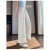 Women's Lace Trim Crochet Wide Leg Ankle Length Pants Summer Loose Thin Style Petite Friendly Sun Protection Casual Trousers