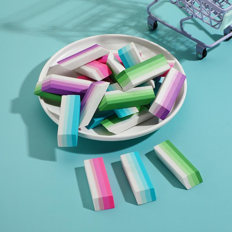 Rainbow Eraser Set with Custom Logo for Students – Art Supplies & Gifts