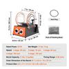 SIHAO Jewelry Polisher Tumbler, 3/5kg Capacity Mini Rotary Tumbler Machine w/0-60 Minutes Timer,5 Speeds Jewelry Rotary Finisher