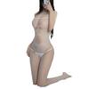Sexy underwear women's temptation lace hollowed out free tight sexy thin lace perspective suspender pajama set
