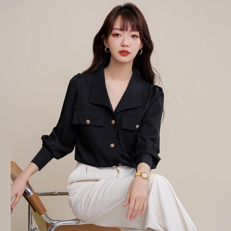 

Mocana Women s French Style Long-Sleeve Shirt L