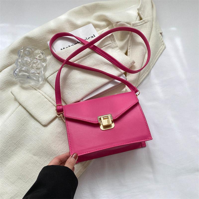 Chic Summer 2023 Small Square Bag Fashionable Street Style Pu Crossbody Bag