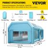 Inflatable Spray Booth Car Paint Tent 7 X 4 X 2.5 M Filter System 2 Blowers