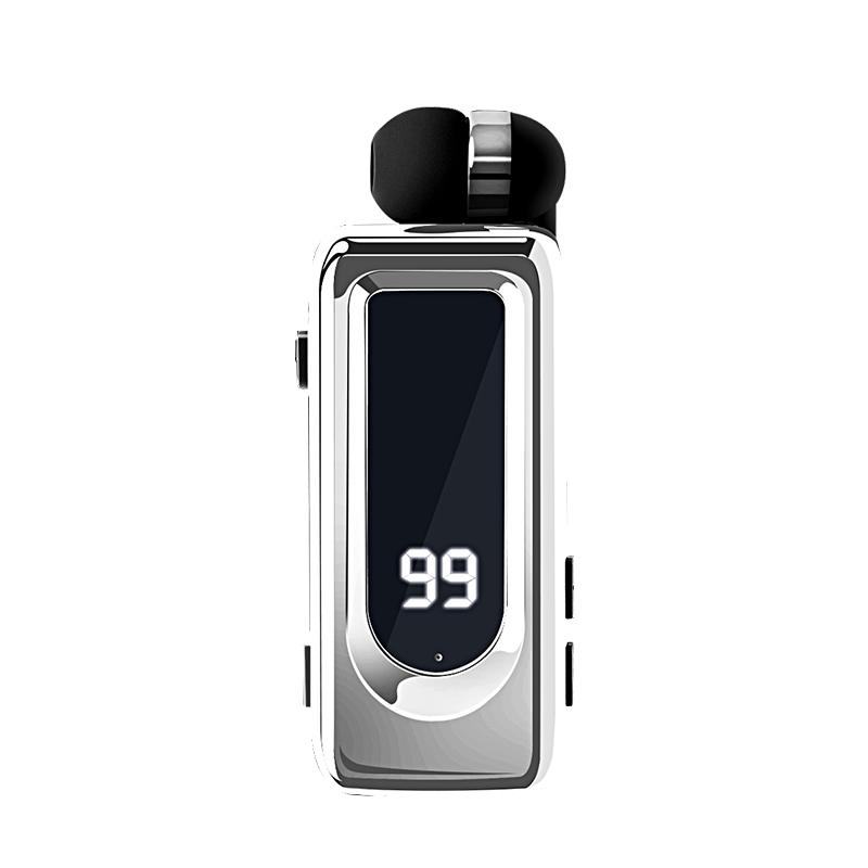 D70Pro Lavalier Business Bluetooth 5.4 Earphones Talk/Music Time 36 Hours LED Digital Display With Mic Noice Cancelling Headset
