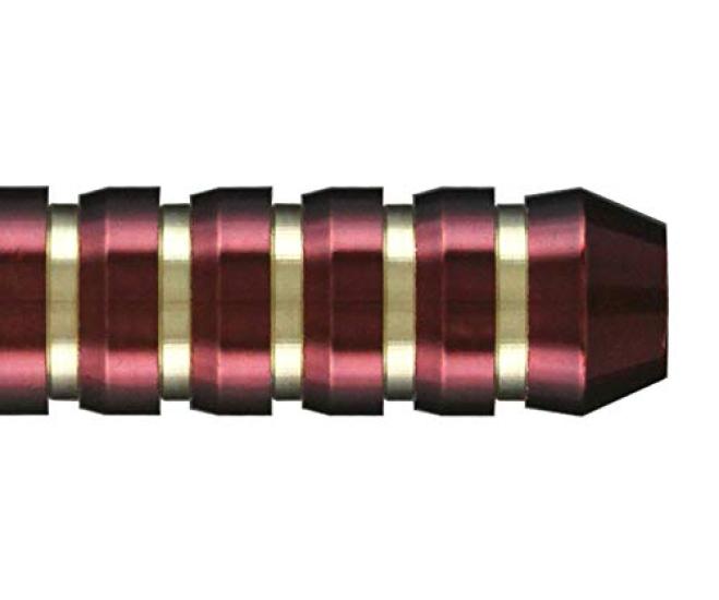 Dynasty BRASS SET Wine Red Ten Wine Red Brass Dart Barrels "TEN"