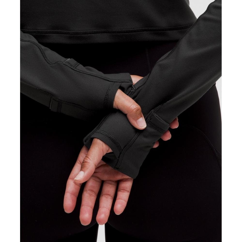 Lullulemon It'S Rulu Crop Half-Zip *Update Blk