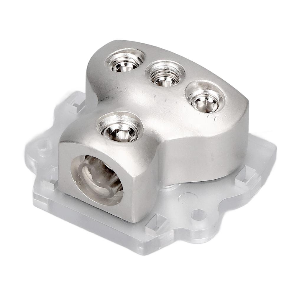3‑Way Power Distribution Block Audio Fuse Holder Distributor Connecting Block for CarsTransparent Base