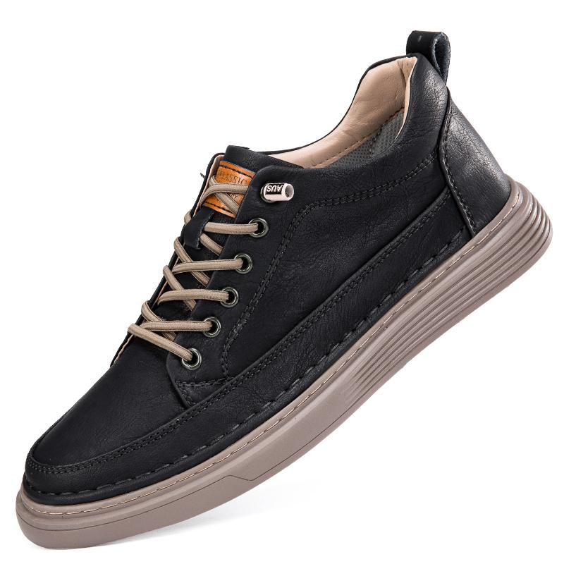 Модные новые мужские удобные скейт-кеды 2024 года из натуральной кожи модные повседневные туфли мужские классические ажурные кроссовки роскошная мужская обувь 38 12413₽