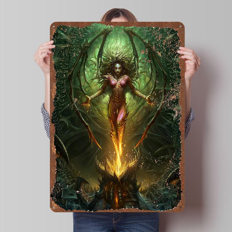 SStarCraft Tinplate Posters Customizable Wall Art Retro Vintage Metal Tin Signs for Decoration Home Decor Items House Interior