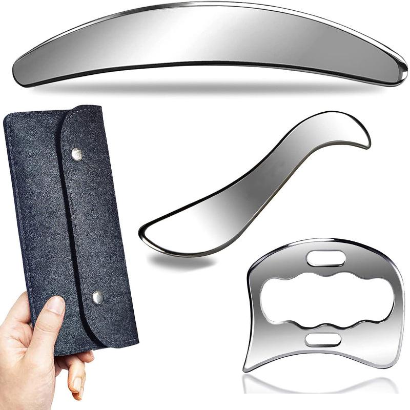 Stainless Steel Gua Sha Muscle Scraper Tool Myofascial Scraping Tools Lymphatic Drainage Massager Soft Tissue Massage Tool