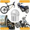 10pcs Round Head Chrome Plating Dust Proof Covers Cars Motorcycles Bike Tyre Styling Valve Cap Decoration Car Tire Valve Caps