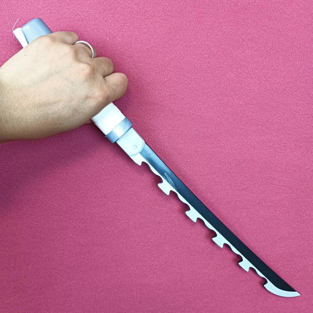 17inch Hashibira Inosuke Katana Demon Slayer Sword Anime Cosplay Prop Ninja Knife Real Size Japanese Katana Samurai Sabre Toy