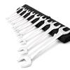 Deli 10-Piece Mirror Finish Double Open End Wrench Set