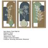3 Pcs Botanical Plant Wall Art Minimalist Framed Boho Wall Decor for Living Room Bedroom Bathroom Home Office Decor