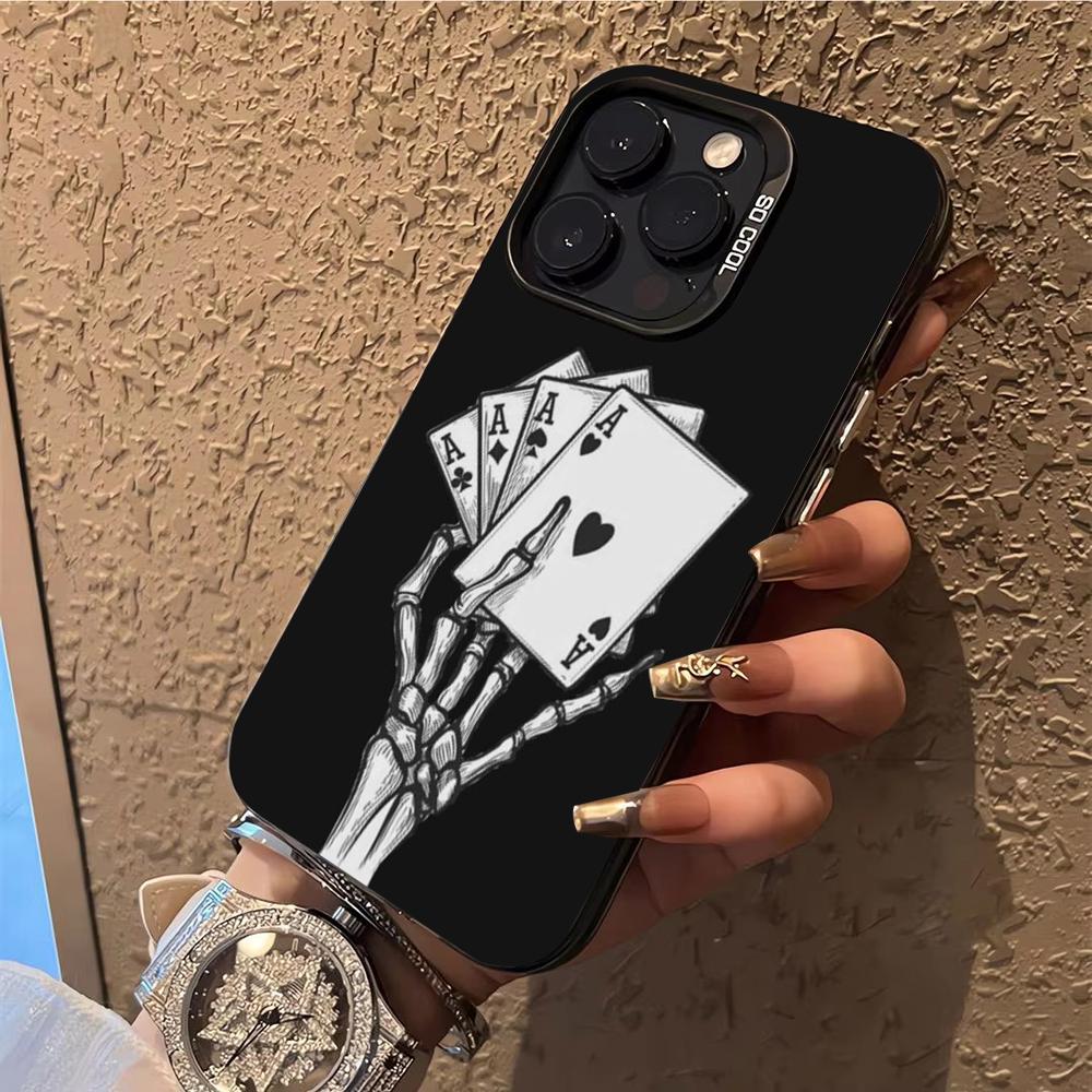 Ace of Spades Poker Phone Case Phone Case For iPhone 14 16 15 11 12 13 Pro Max Mini Plus Shockproof Cover