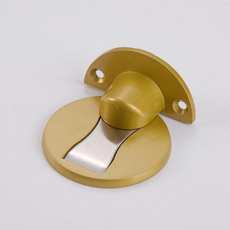 Zinc Alloy Magnetic Rotating Door Stop - Silent, Adjustable, Punch-Free, Anti-Collision.