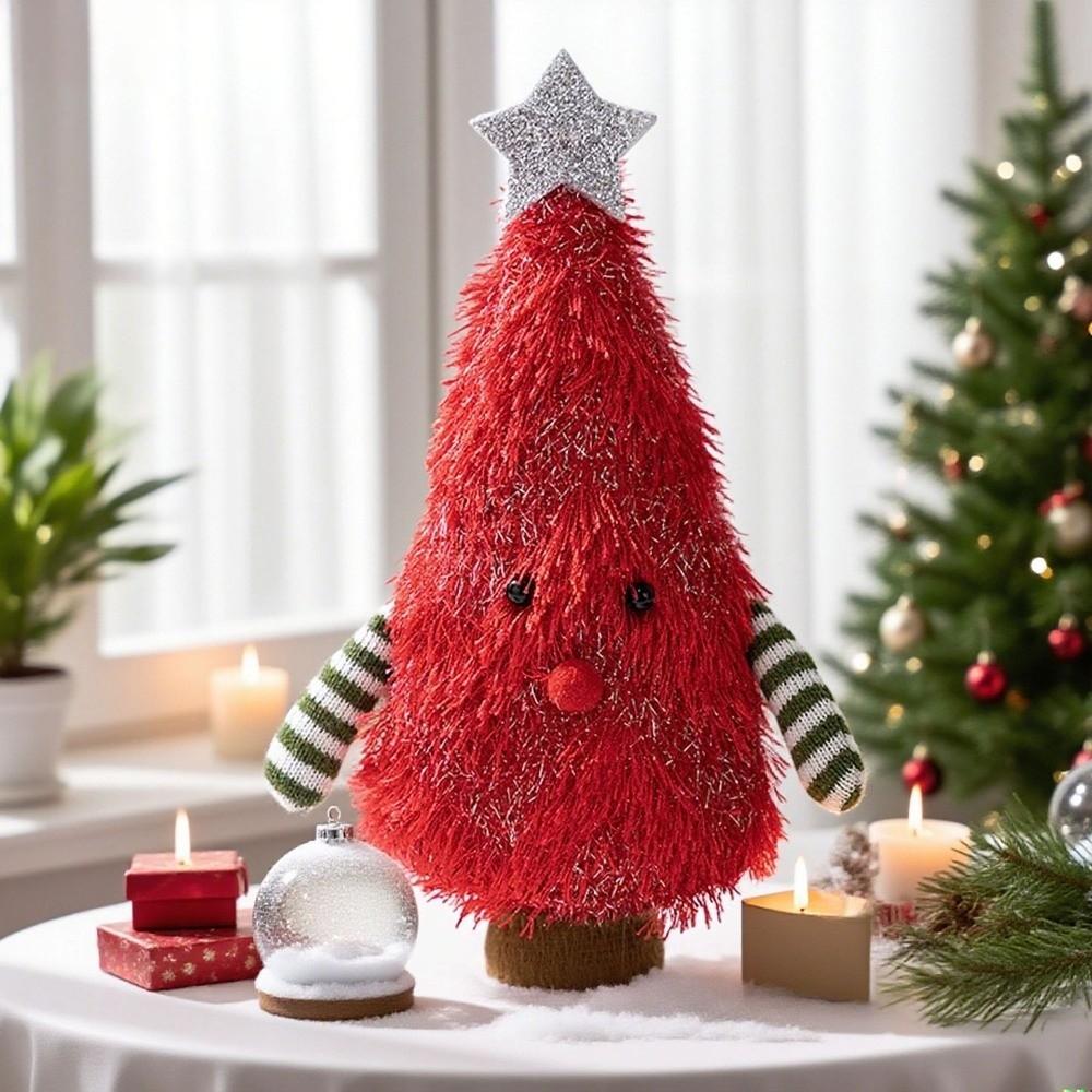 Cartoon Christmas Doll Handmade Xmas Desktop Ornament Cute Christmas Tree Decoration  Hotel